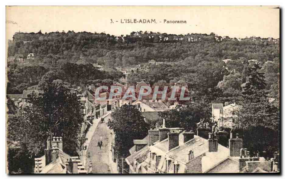 CPA L'Isle Adam Panorama