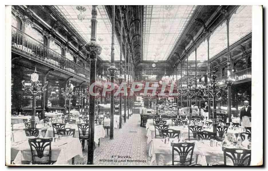 CPA Etablissements Duval Interieur et le Rue Montesquieu