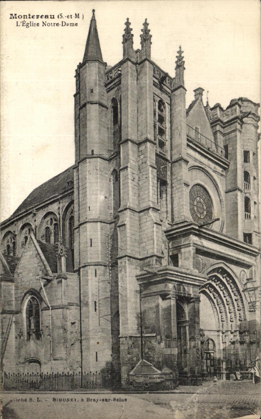 Montreuil (S.-et-M.) — L'Église Notre-Dame — éditeur Simonet, Bray-sur-Seine