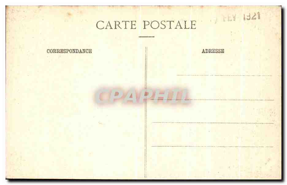 Sarjié, rentrant de la pêche au coucher du soleil — Granville, éditeur inconnu — Rückseite