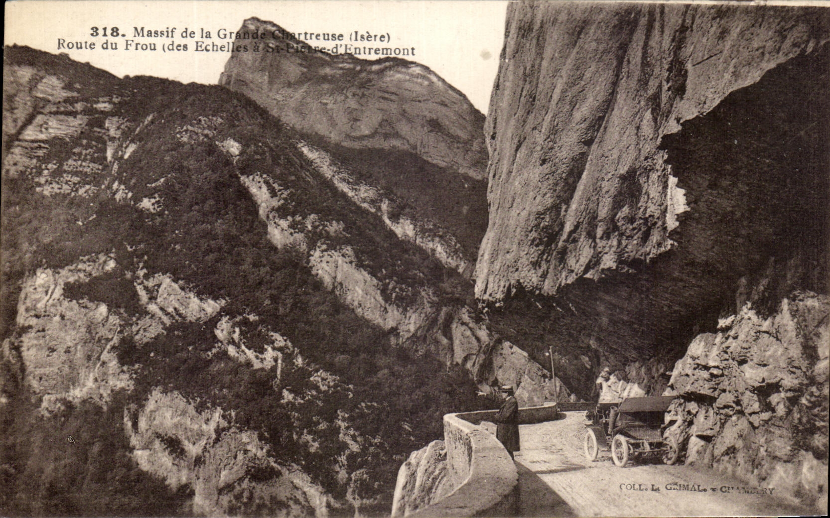 Massif de la Grande Chartreuse (Isère) — Route du Frou (des Echelles à Saint-Pierre-d'Entremont) — Coll. Le Gimal & Chambéry, n°318