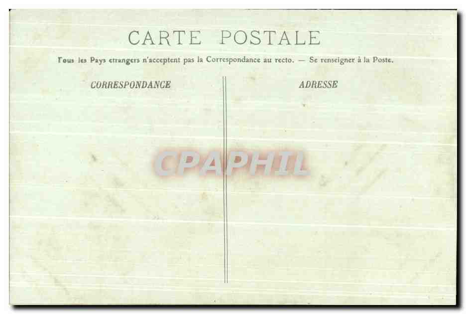 CPA Bourges Hotel Lellemand Vieille porte dans la cour — Rückseite