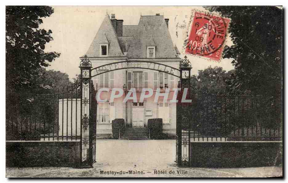 CPA Meslay du Maine Hotel de Ville 