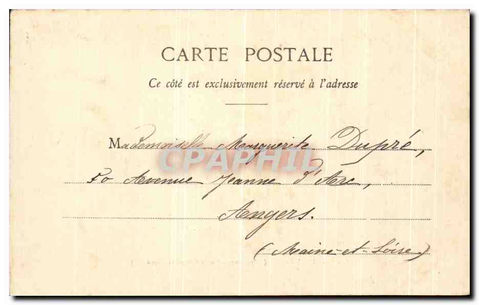 CPA Sainte Suzanne Vieux Remparts  — Back