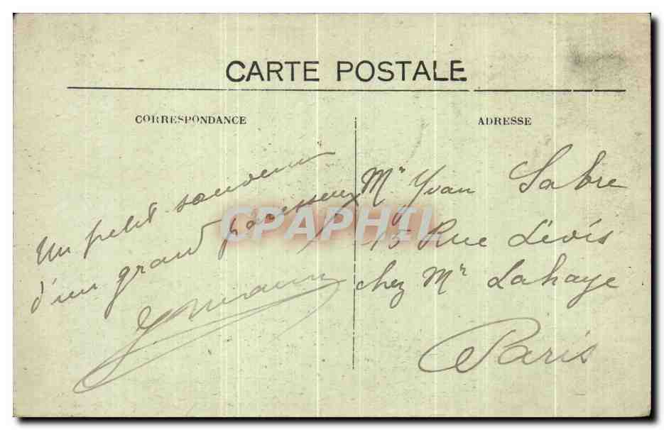 CPA Rauzan Ancien Chateau Feodal Salle des gardes  — Rückseite
