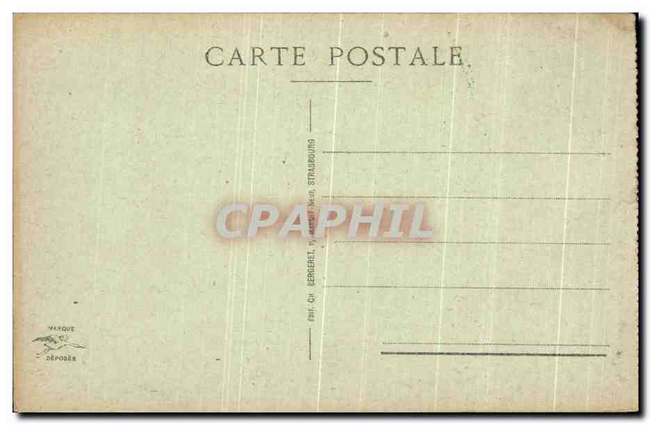 CPA Environs de Schlestadt Ruines du Chateau Frankenbourg  — Rückseite