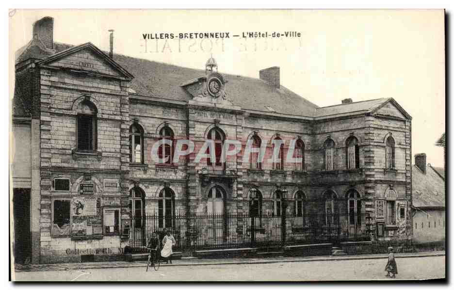 CPA Villers Bretonneux L'Hotel de Ville 