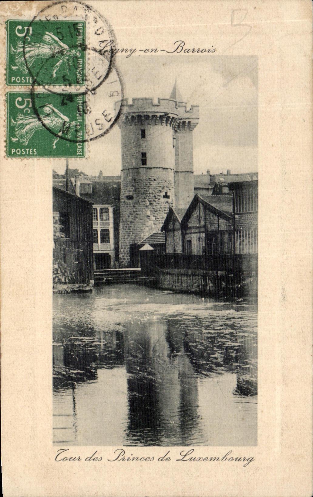 CPA Ligny En Barrois Tour des ruines de luxembourg 