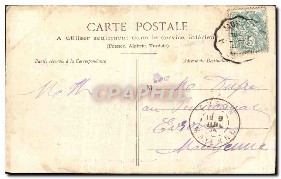 CPA Paray Le Monial Interieur de la Chapele de la Visitation  — Rückseite