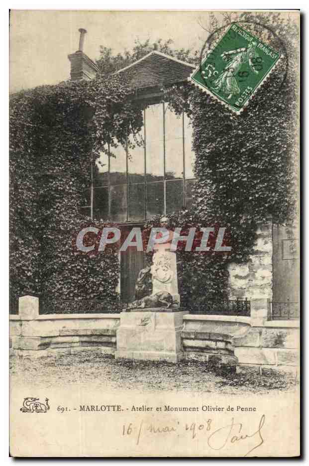 CPA Marlotte Atelier en Monument Olivier de Penne