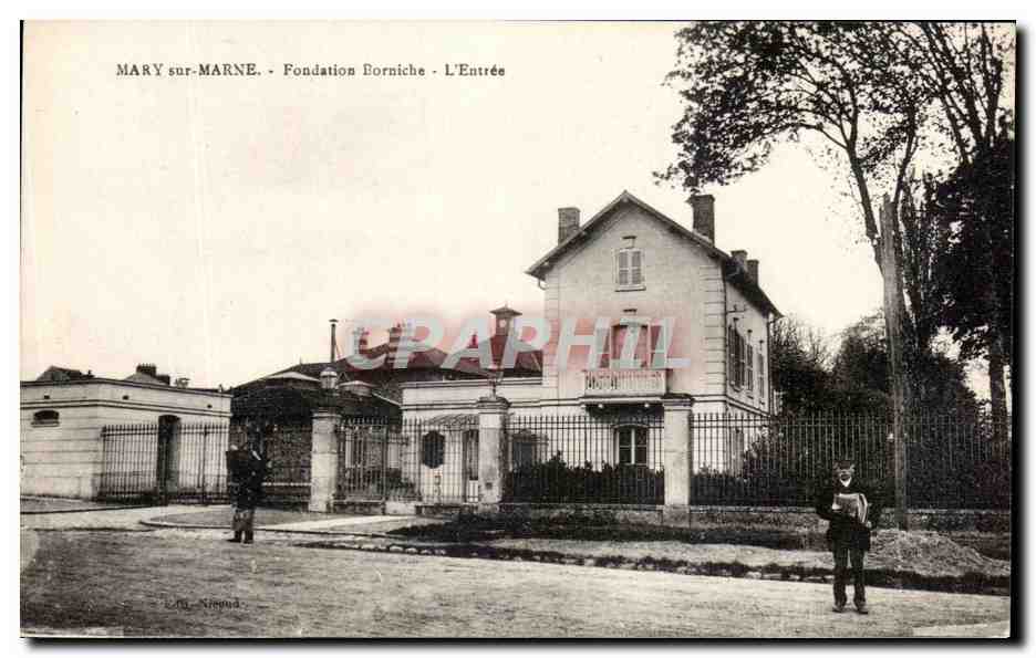 MARY-sur-MARNE — Fondation Borniche — L'Entrée — Éditeur : Bourgogne Frères, Château-Thierry