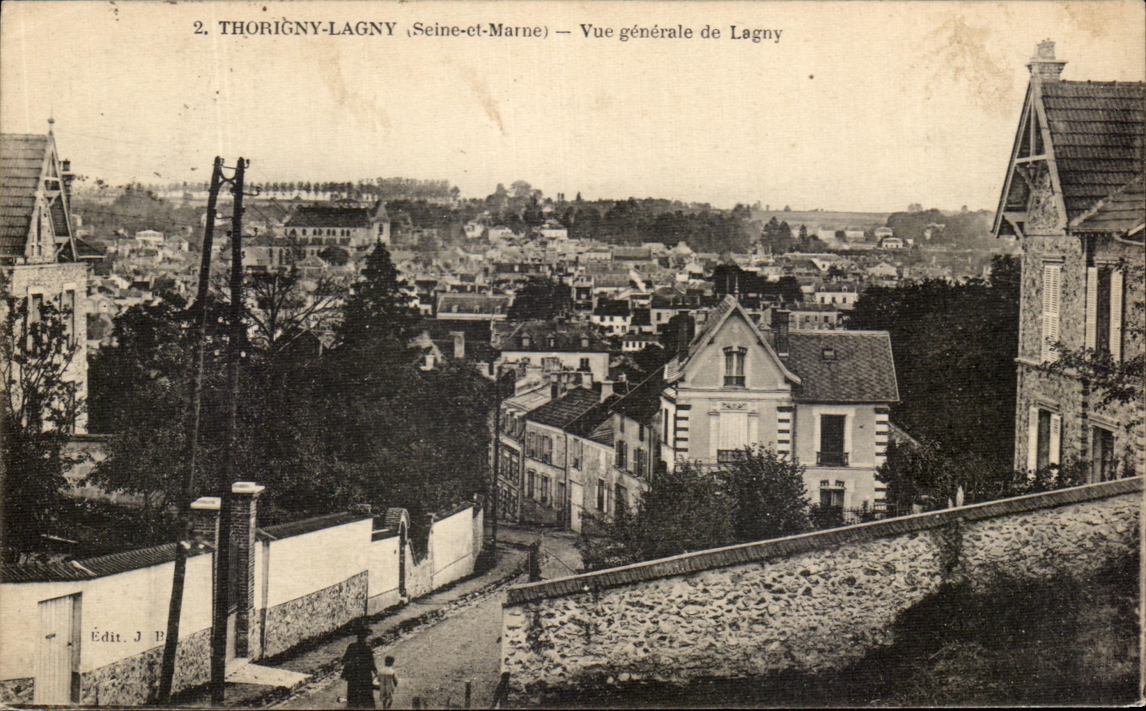 CPA Thorigny Lagny Vue Generale de Lagny 