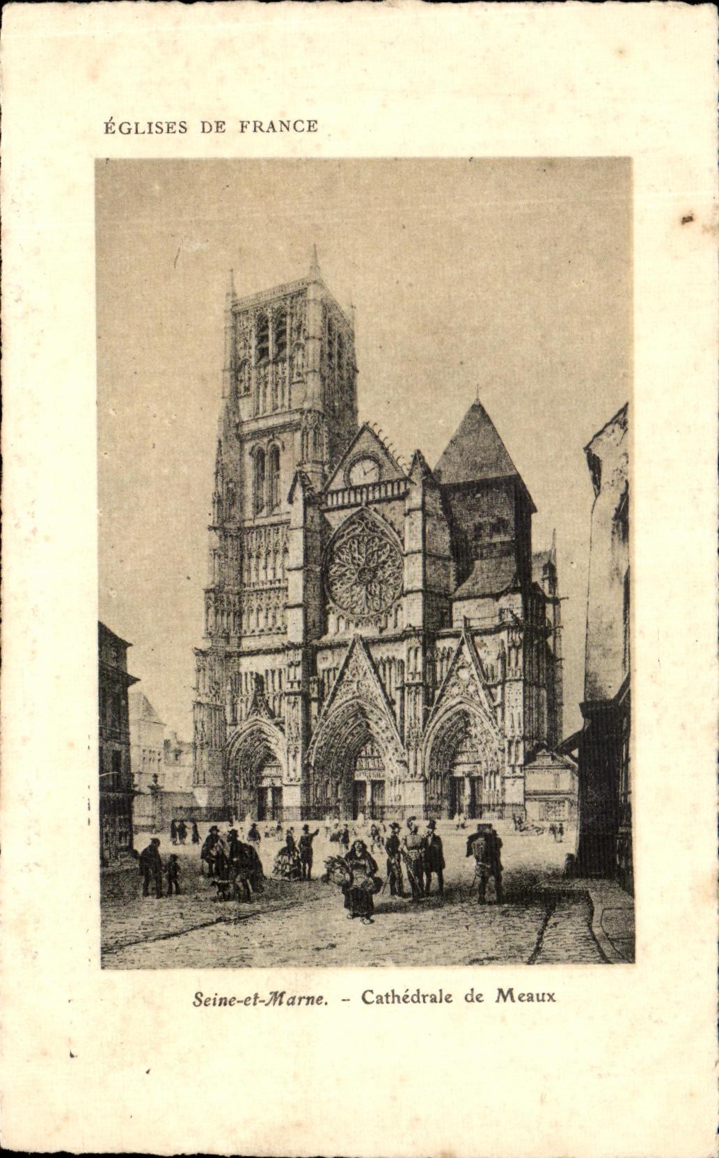 CPA Eglise De France Seine et Marne Cathedrale de Meaux 