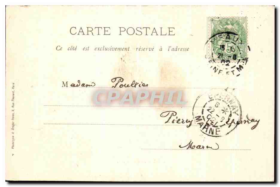 CPA Meaux Le Quai Thiers  — Verso