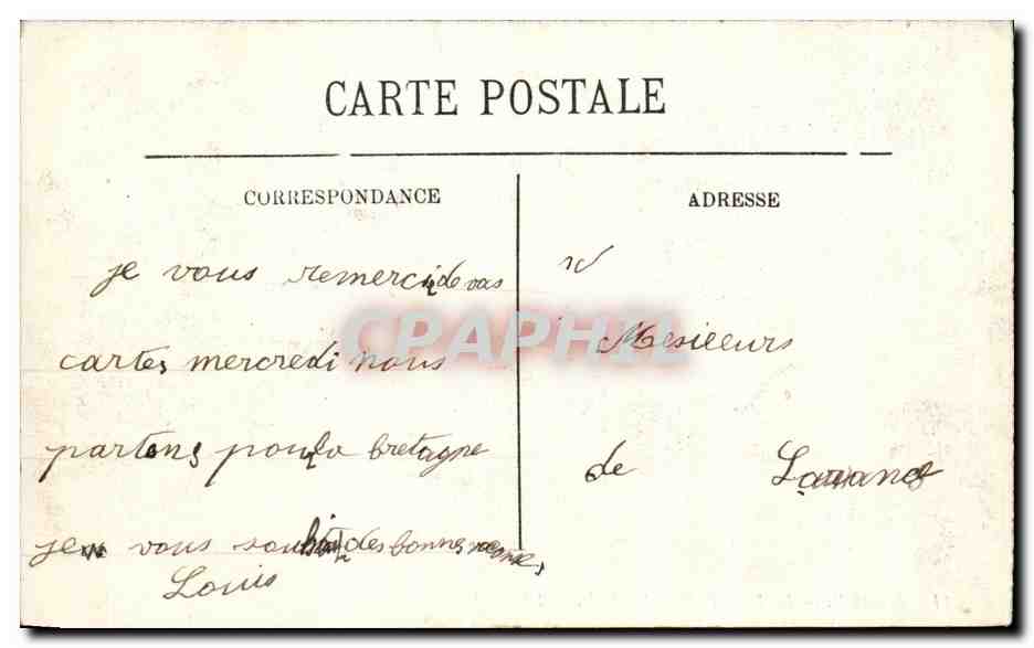 CPA Meaux La Place de l'Hotel de Vile  — Rückseite