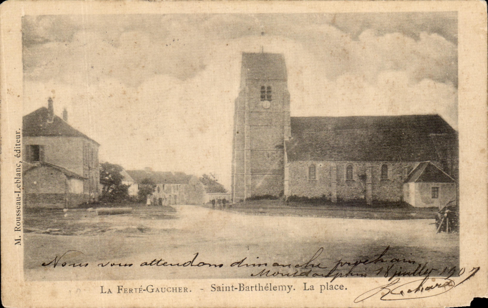 CPA la Ferte Gaucher Saint Barthelemy La Place 