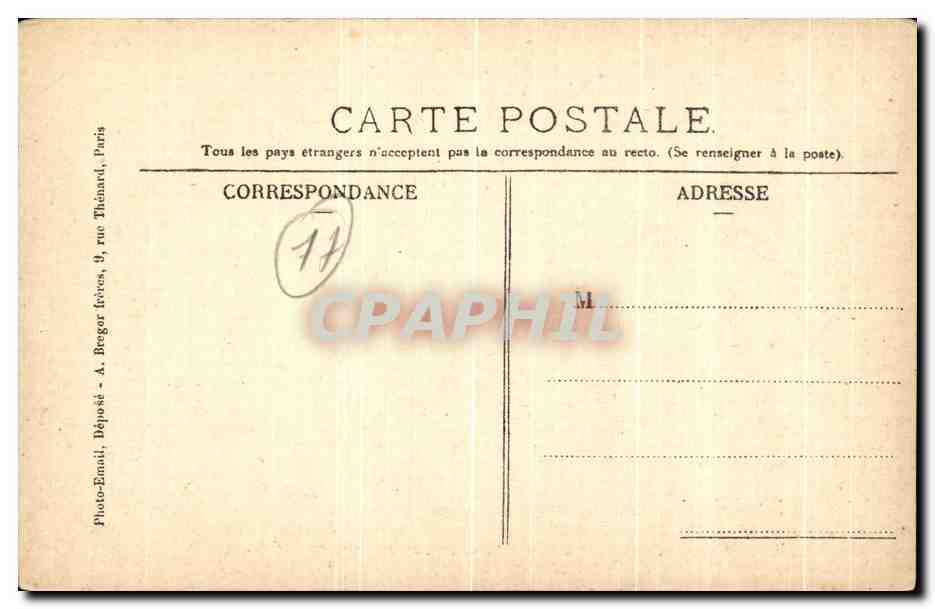 Ferrières-en-Brie — Le Château — Façades Sud et Ouest — Edition Aubry — Achterkant