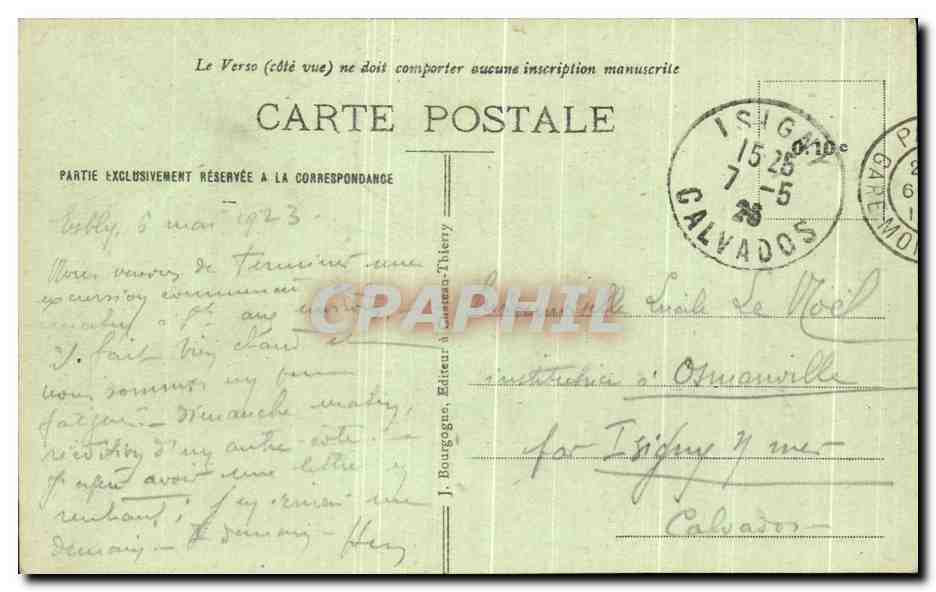 CPA Esbly Le Morin Sous Bois  — Rückseite