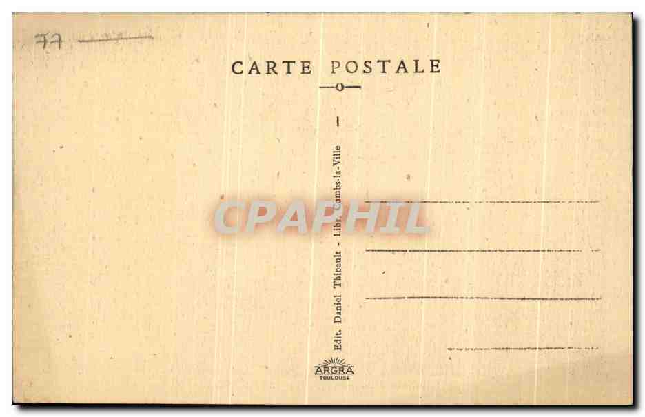 CPA Combs la Ville Les Bords de l'Yerres  — Rückseite