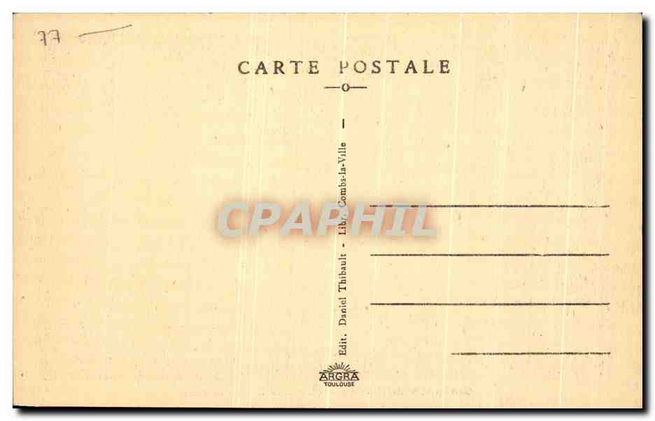 CPA Combs L aVille Un Coin de la foret de Senart  — Rückseite