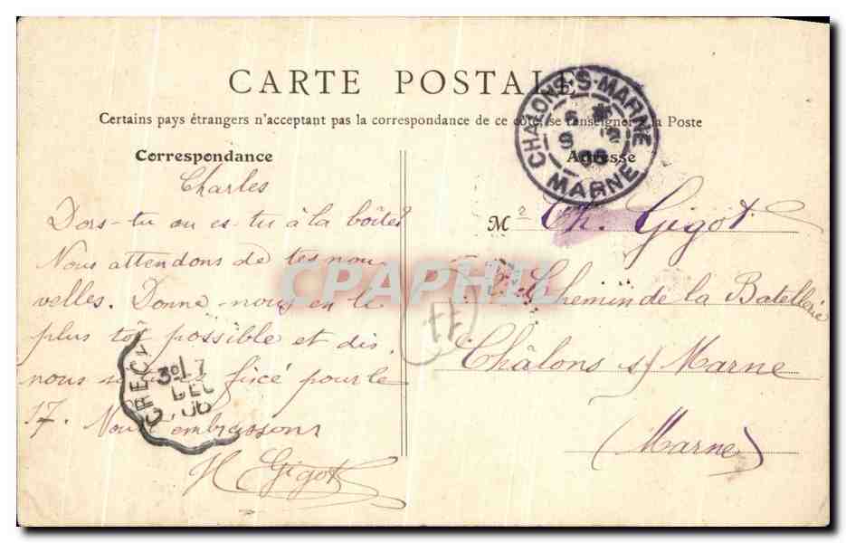 Crécy-en-Brie — Le Beffroi — Gruot, Éditeur, Crécy 7 — Reverso