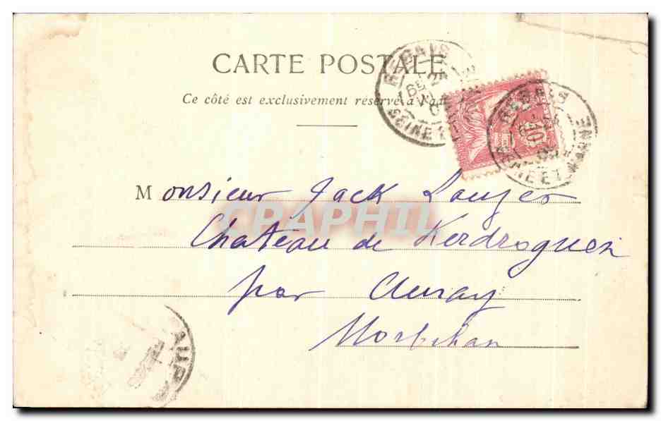 CPA Bellot L'Eglise — Verso