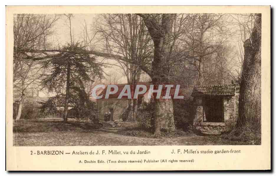 CPA Barbizon Ateleirs Mullet Vu De Jardin 