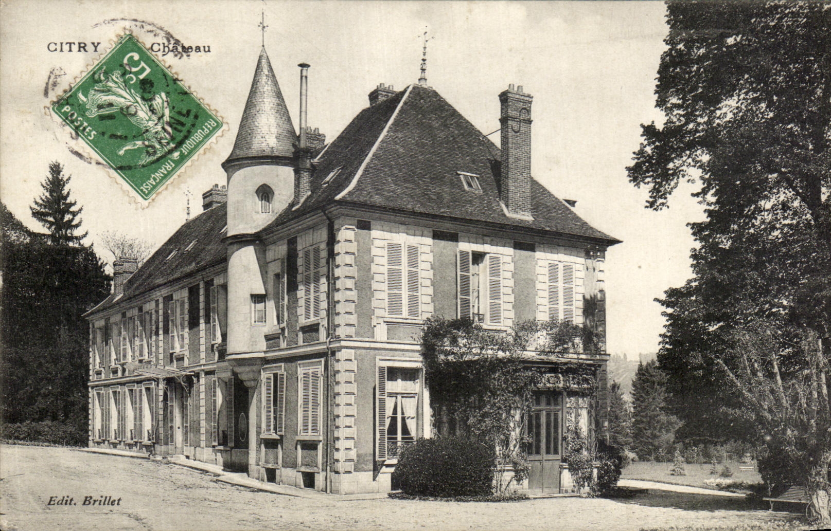 CITRY Château — Éditeur Brillet, n° de série non visible - Anverso