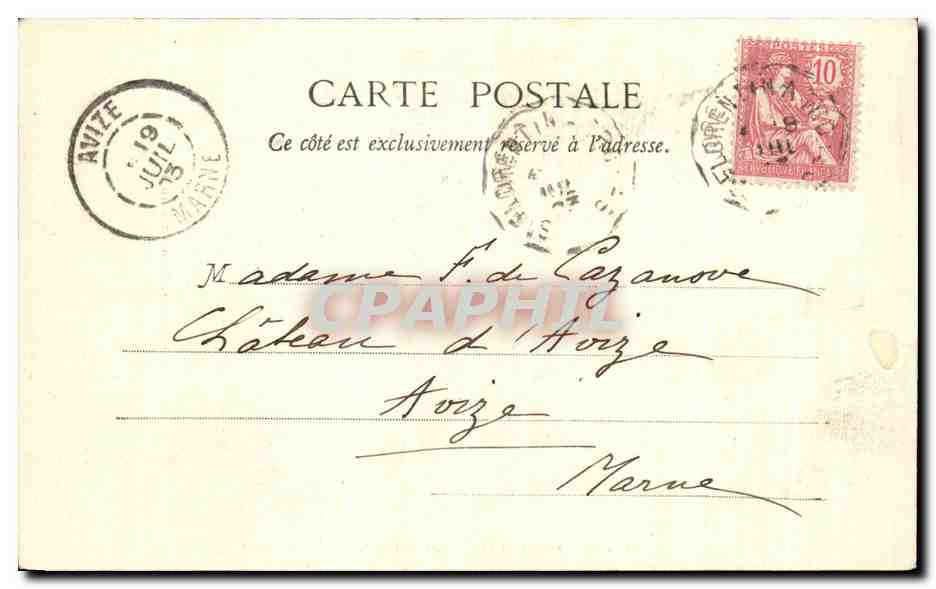 Château de Citry — Seine-et-Marne — Phototype G. Brindelet, La Ferté-sous-Jouarre — Verso