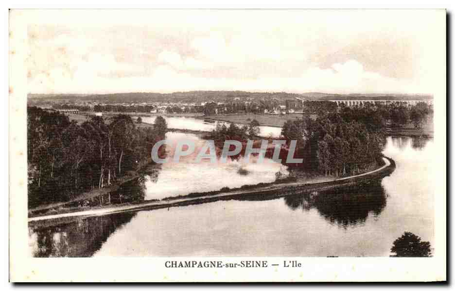 CPA Chamagne Sur Seine L'lle 