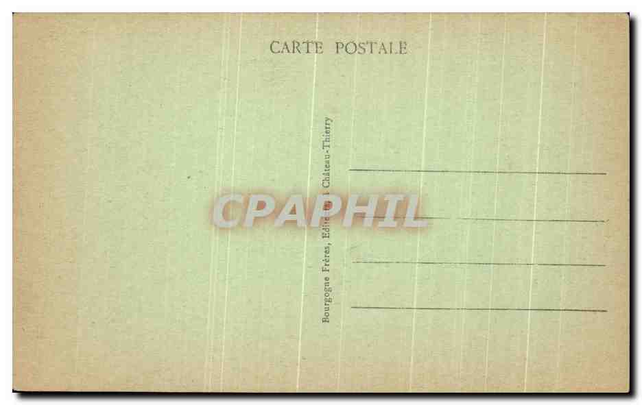 CPA La Ferte Sous Jouarre Memorial eleve a la Memoire des soldats britanniques Militaria — Verso
