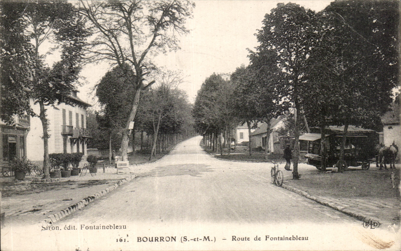 Bourron (S.-et-M.) — Route de Fontainebleau — Siron, édit. Fontainebleau, n° 161