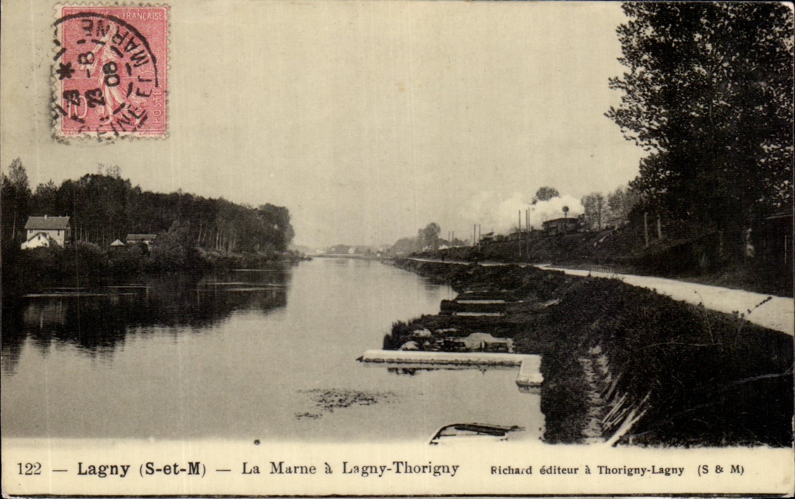 CPA Lagny La Marne a Lagny Thorigny Train 