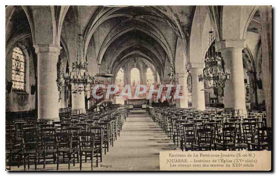 Intérieur de l'église — Environs de La Ferté-sous-Jouarre (S.-et-M.) — Ed. Menguy