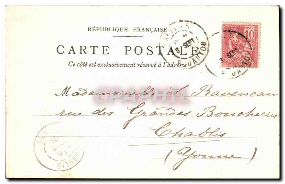 Quai aux Fleurs — vue de la cathédrale — éditeur inconnu — Verso