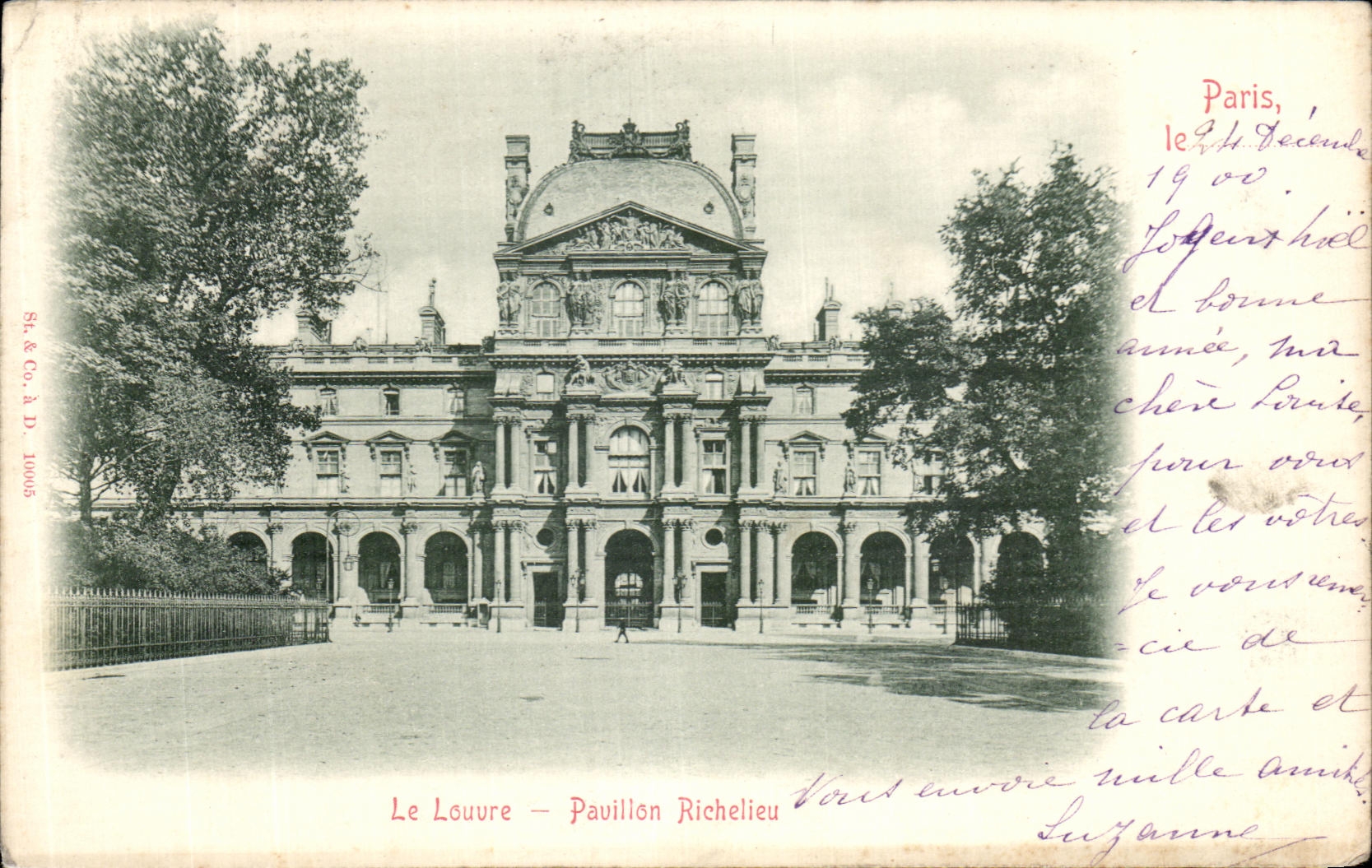 CPA Paris Le Louvre Pavillon Richelieu