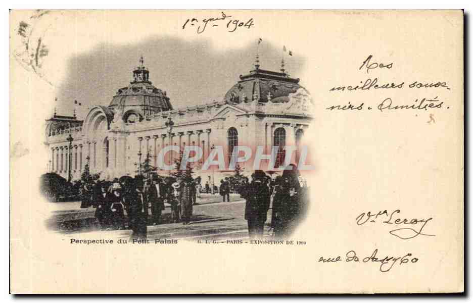 CPA Paris Perspective du petit Palais
