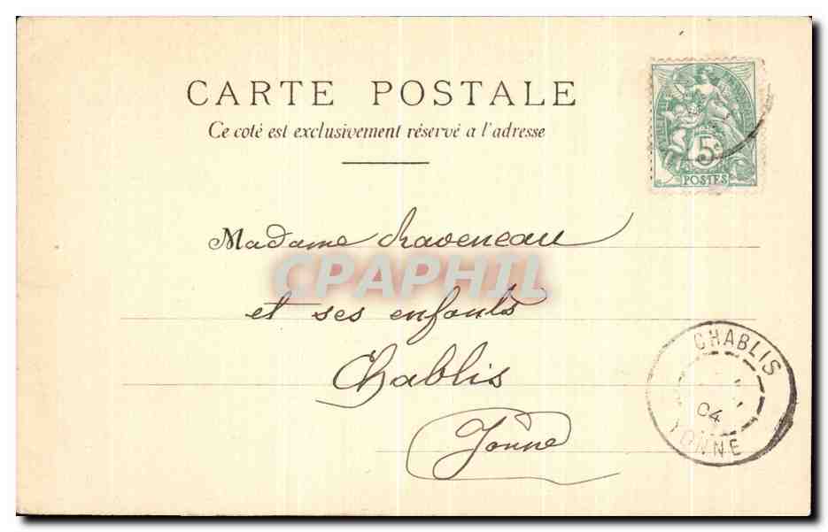 CPA Paris Perspective du petit Palais — Rückseite