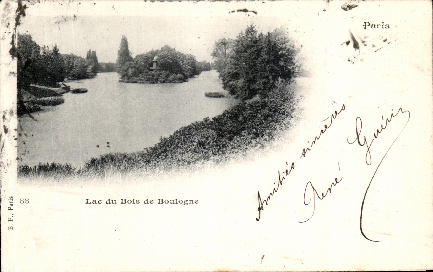 See des Bois de Boulogne — Paris — B.F., Paris, n°66