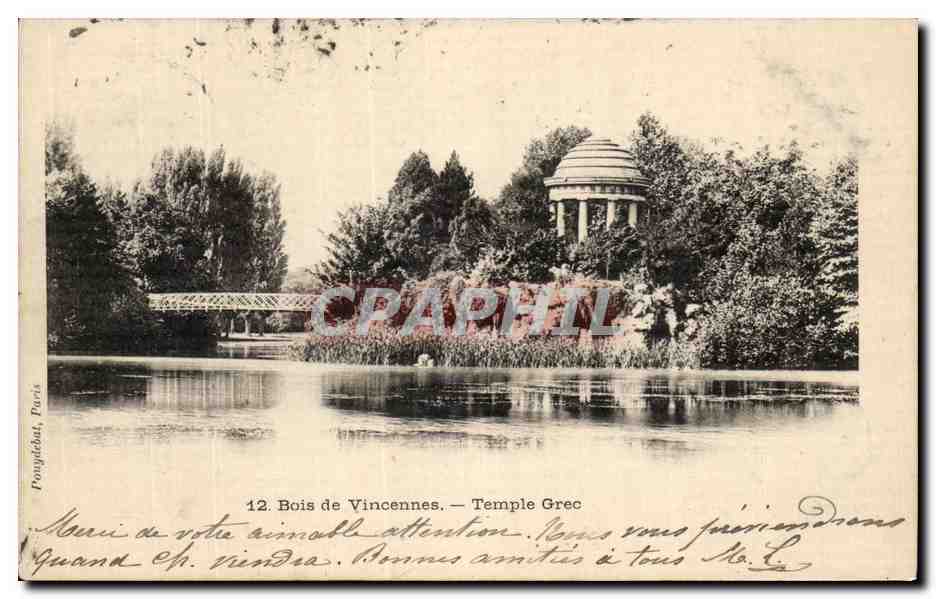 CPA Paris Bois de Vincennes Temple Grec