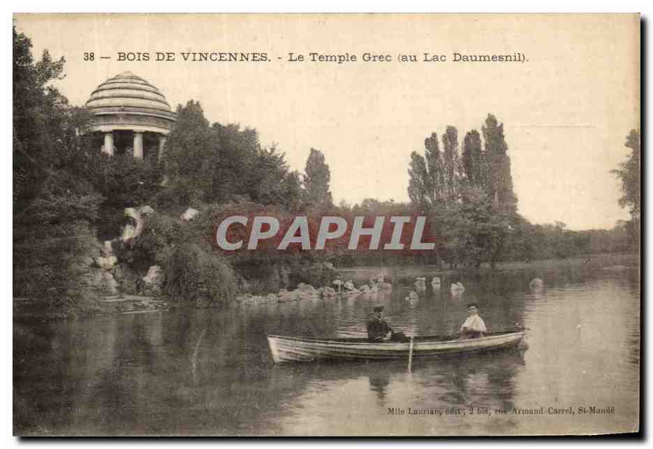 CPA Paris Bois de Vincennes Le Temple Grec