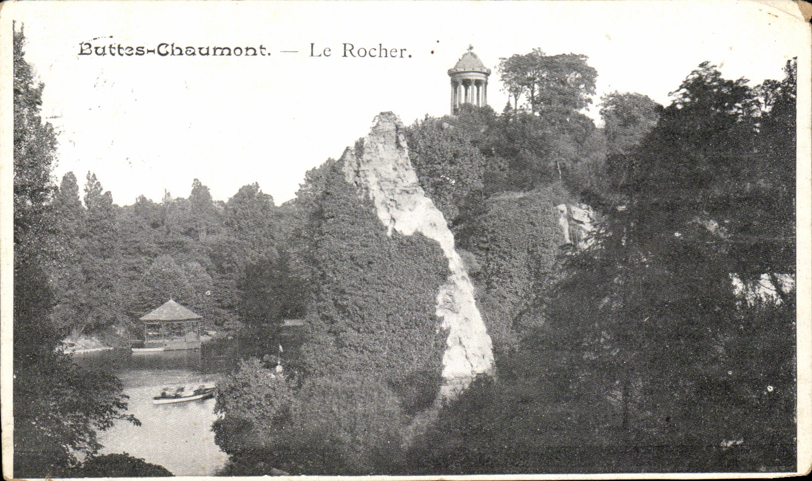 CPA Paris Buttes Chaumont Le Rocher