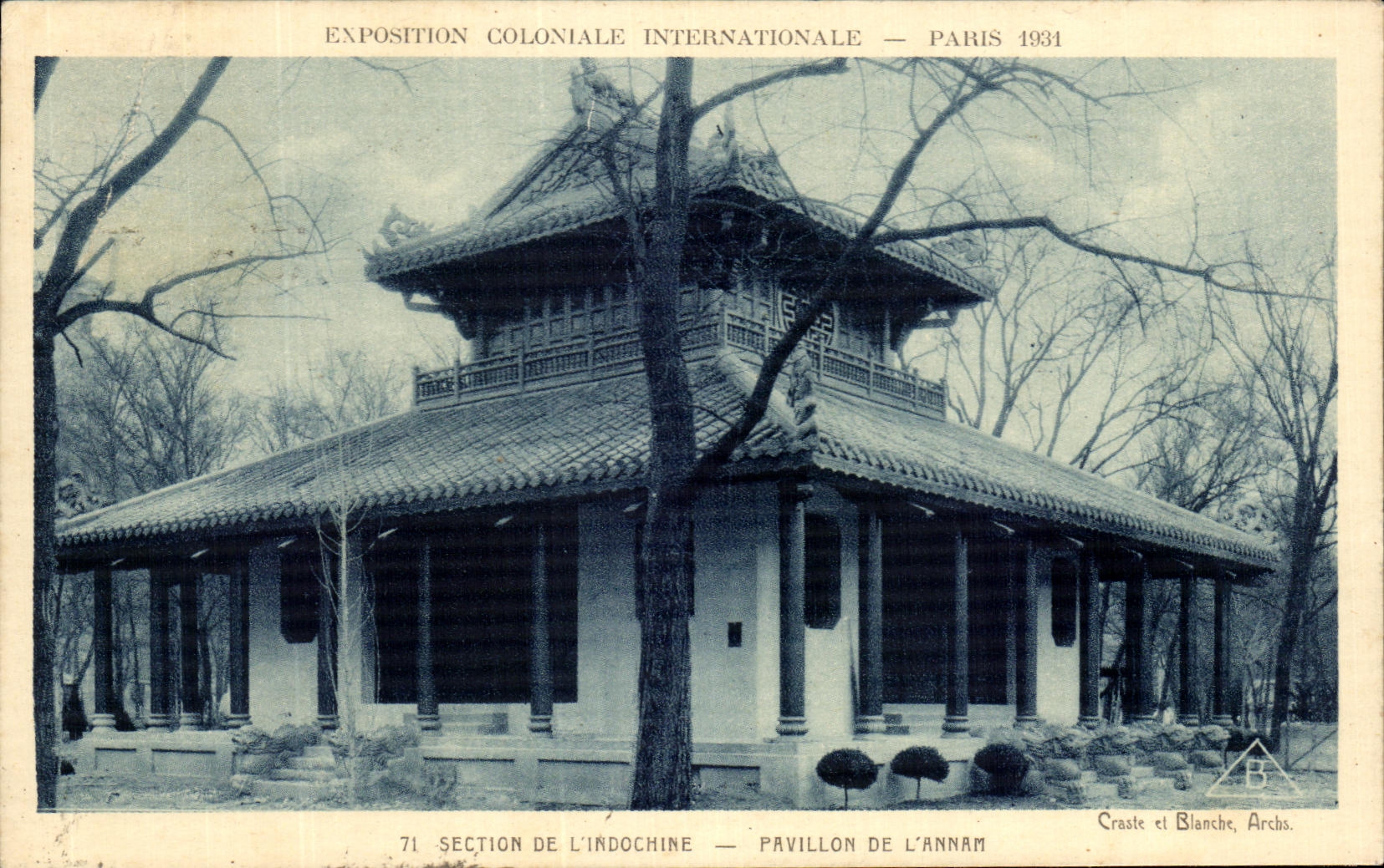 CPA Paris Pavillon de L'Annam Exposition coloniale Paris 1931