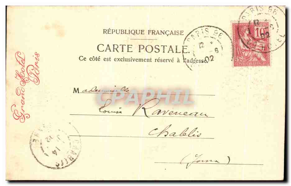 CPA Paris Notre Dame au pont de la Tournelle  — Verso
