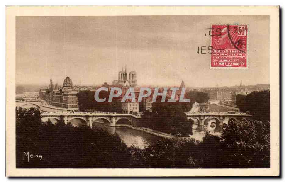 CPA Paris Les Petits Tableaux de Paris ile de la Cite Notre Dame 