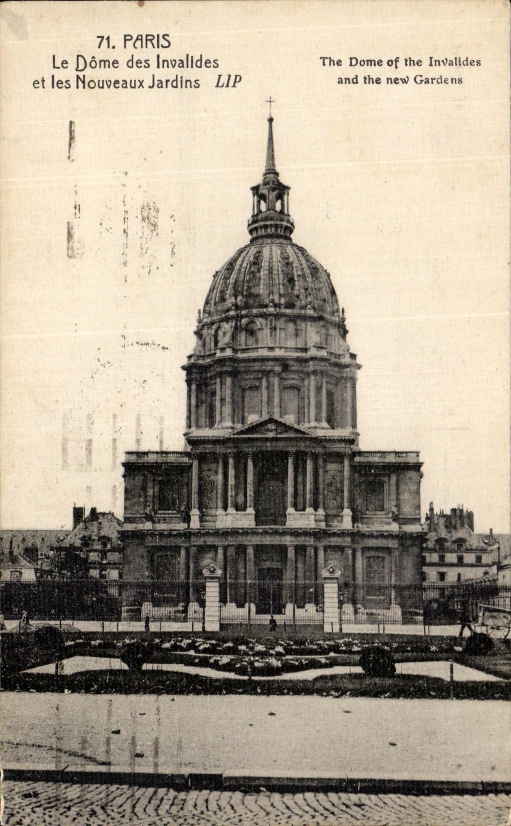 CPA Paris Le Dome des Invalides et les Nouveaux Jardins
