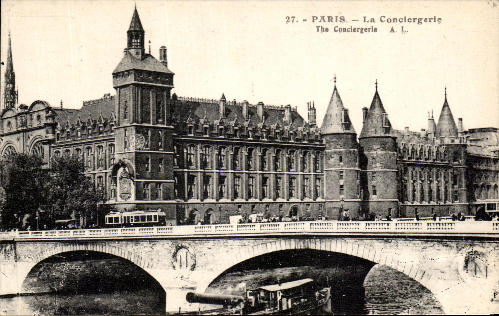 CPA Paris La Conclergerie Bateau