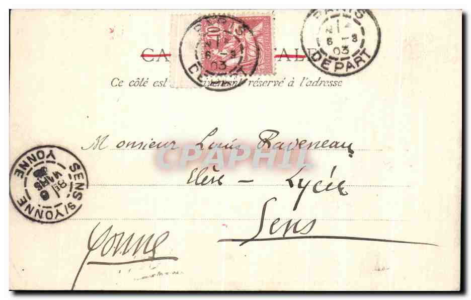 Parigi — Piazza e Fontana di San Michele — Editore anonimo, n°39 — Verso
