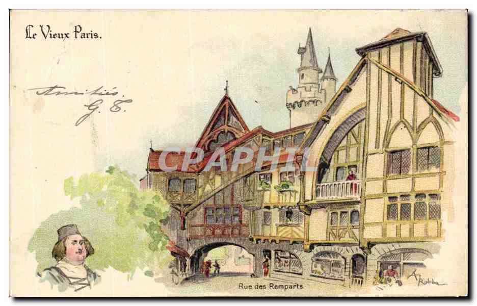 CPA Paris Rue des Remparts