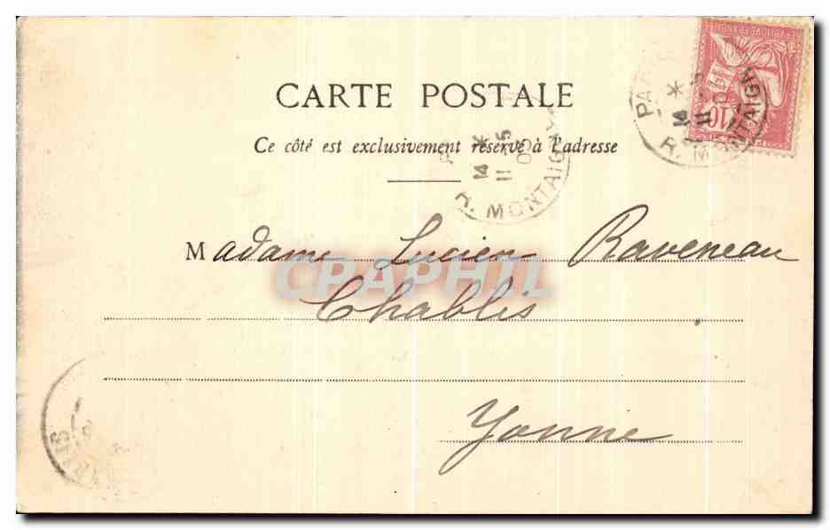 Parigi — Avenue de la Grande Armée — editore Lucien, n. 316 — Verso